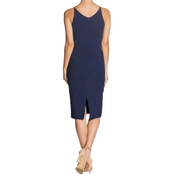Dress the Population Lyla Midi Dress in Midnight Blue Size XXS - Picture 3 of 9